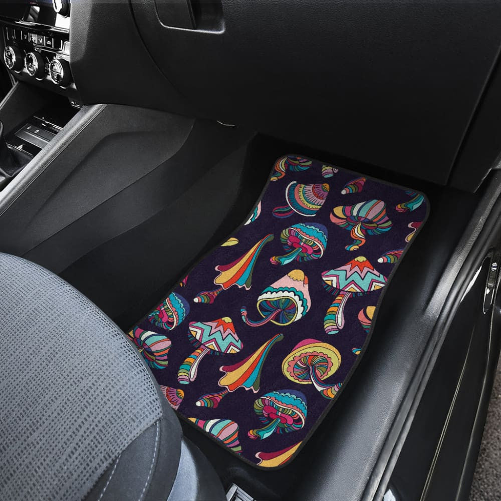 Colorful Mushroom Pattern Custom Car Accessories Car Floor Mats