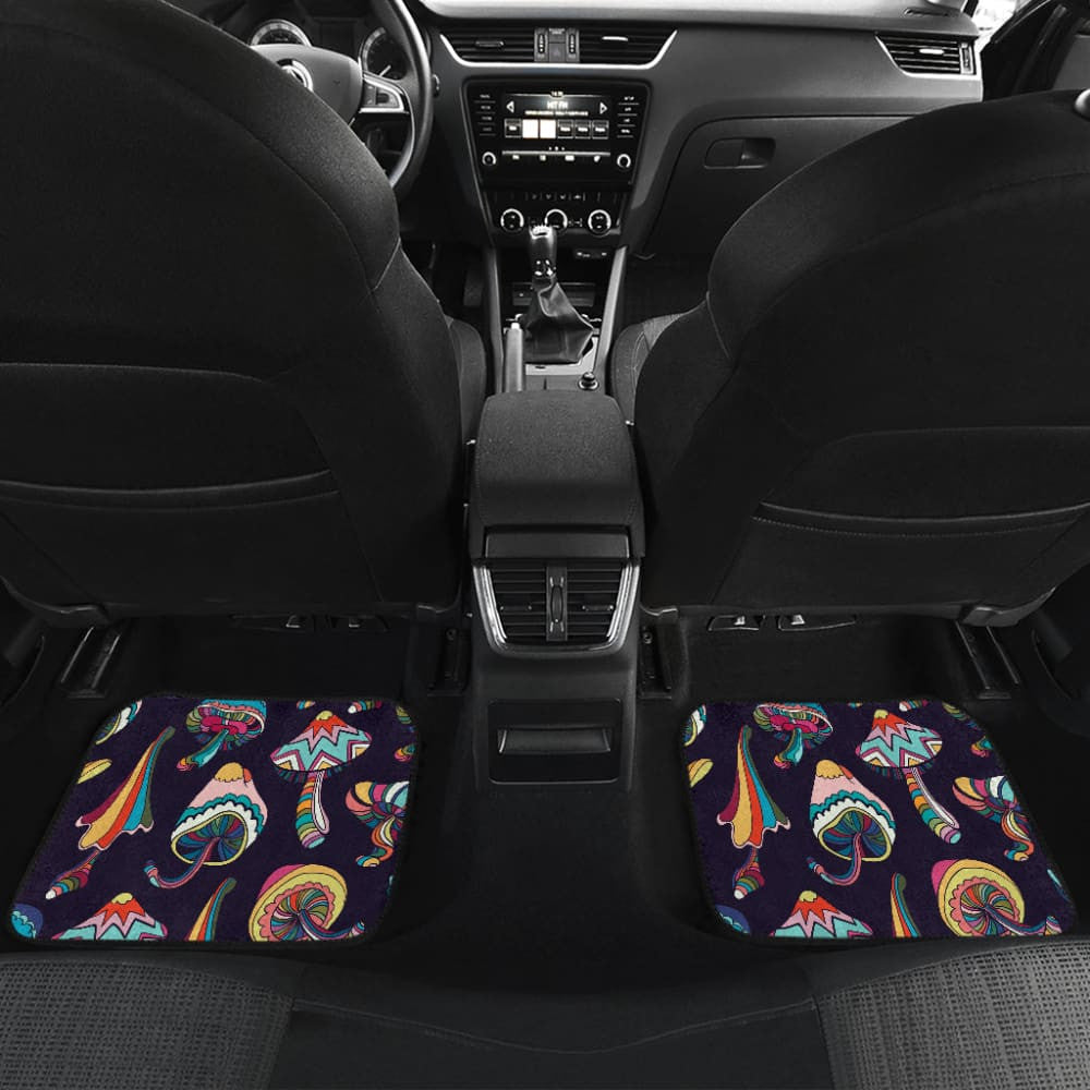 Colorful Mushroom Pattern Custom Car Accessories Car Floor Mats