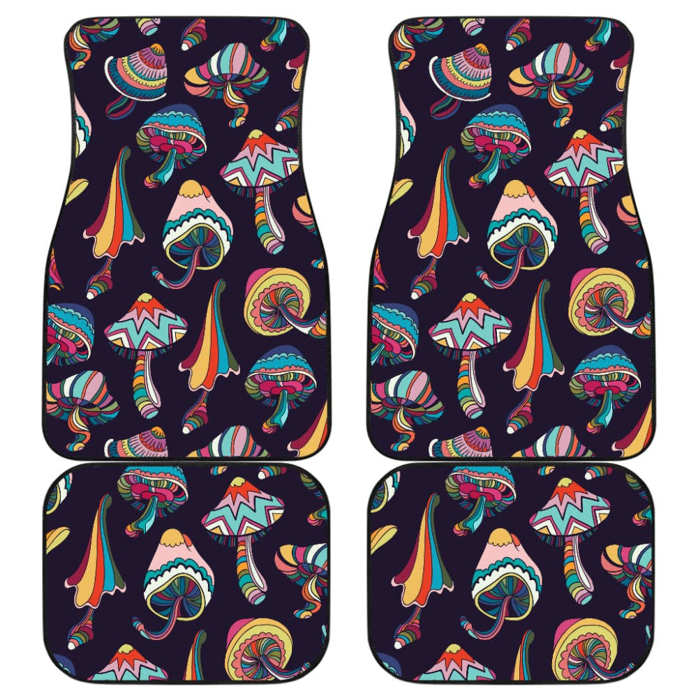 Colorful Mushroom Pattern Custom Car Accessories Car Floor Mats