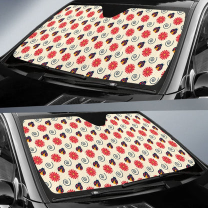 Pink Red Ladybug Custom Car Decoration Car Auto Sun Shade