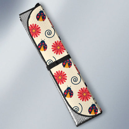 Pink Red Ladybug Custom Car Decoration Car Auto Sun Shade