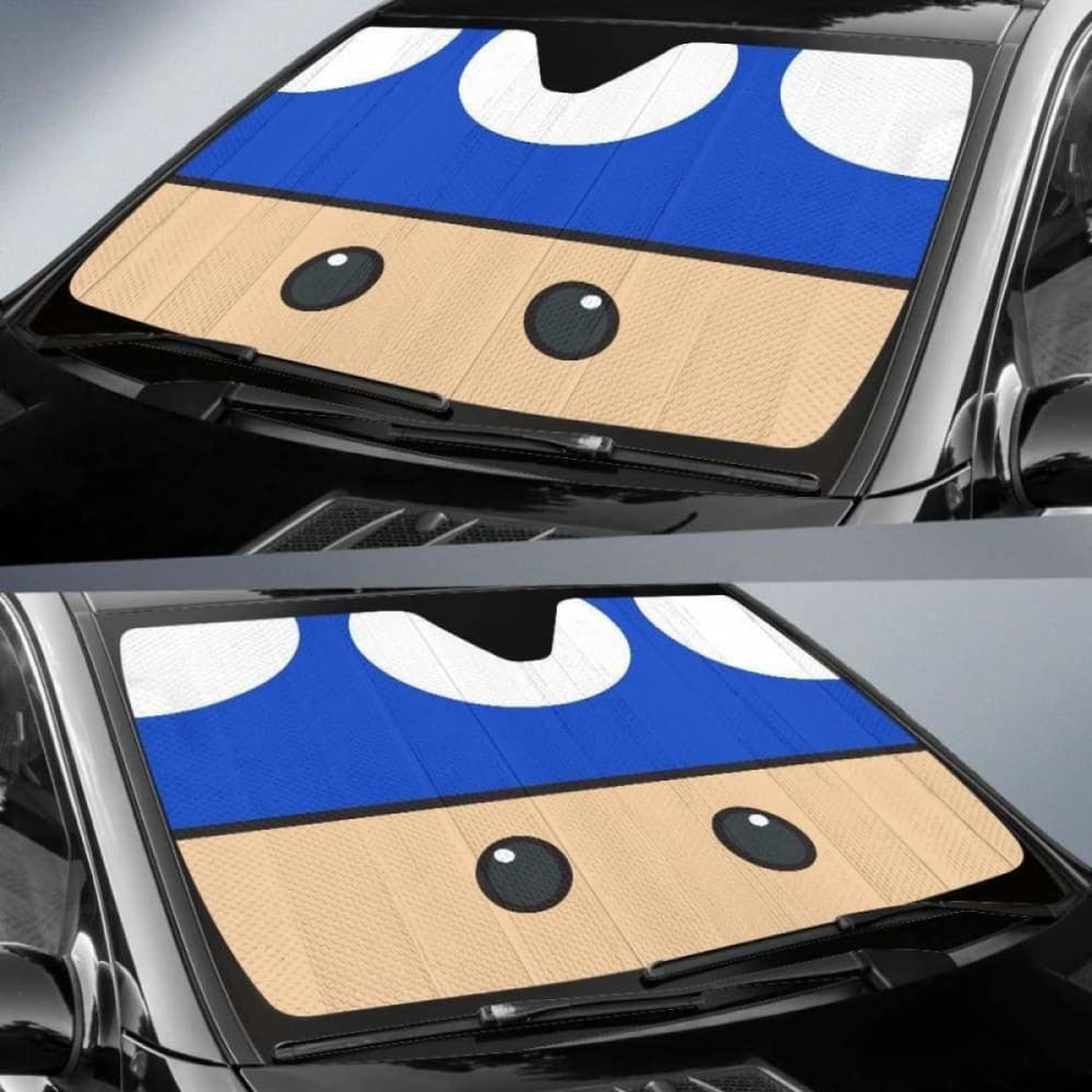 Mario Mushroom Car Auto Sun Shades