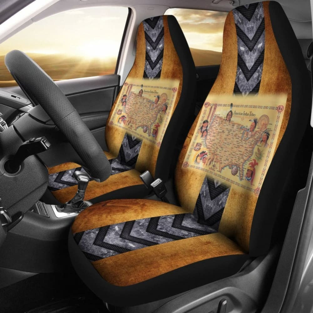 American Indian Tribes Car Seat Cover