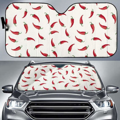 Chili Peppers Pattern Car Auto Sun Shades