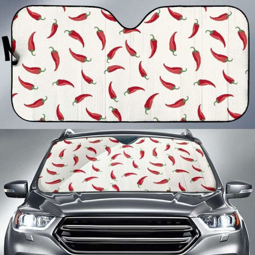 Chili Peppers Pattern Car Auto Sun Shades