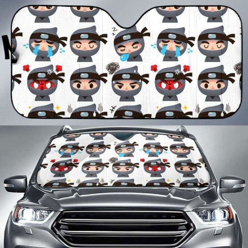 Cute Ninja Design Pattern Car Auto Sun Shades