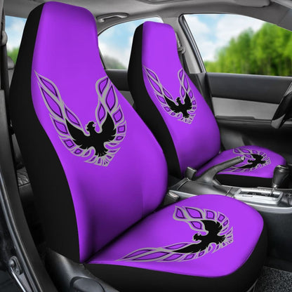 Pontiac Firebird Purple Themed Car Seat Covers Custom
