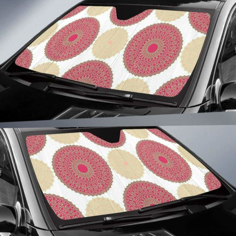 Circle Indian Pattern Car Auto Sun Shades