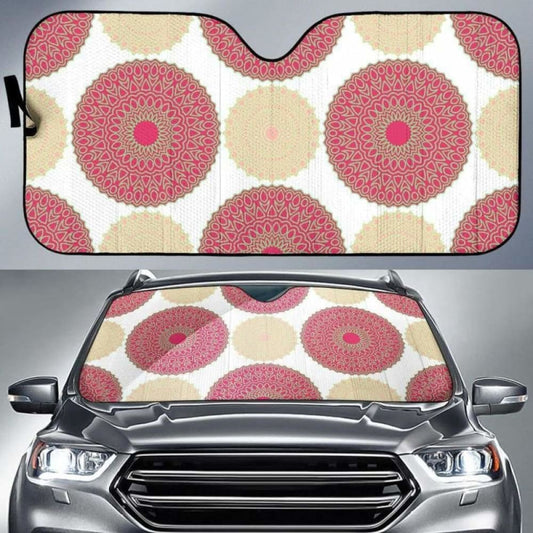 Circle Indian Pattern Car Auto Sun Shades