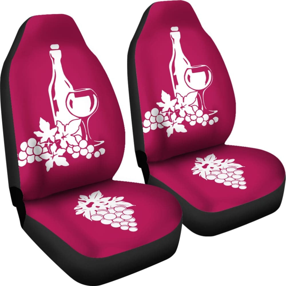 Red Wine Custom Car Decor Items Car Seat Covers