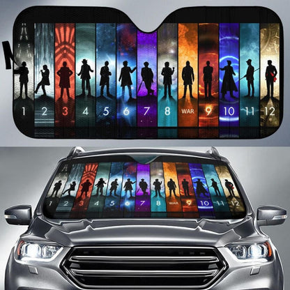Doctor Who Art Car Sun Shades Amazing Gift Ideas