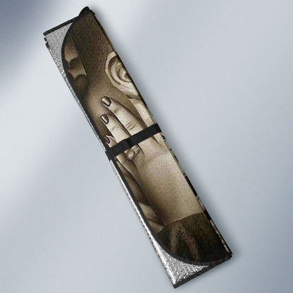 King And Queen Kissing Skulls Skeletons Death Car Auto Sun Shades