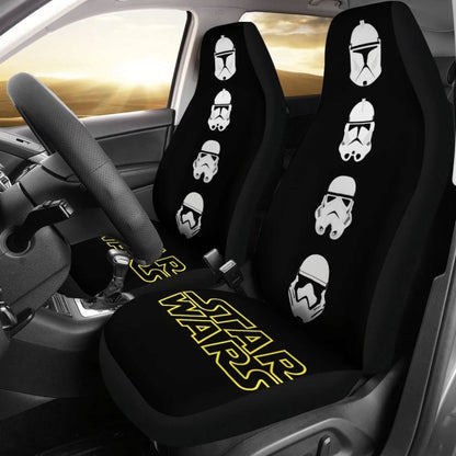 Stormstrooper Head Star Wars Car Seat Covers