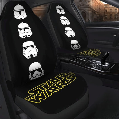 Stormstrooper Head Star Wars Car Seat Covers