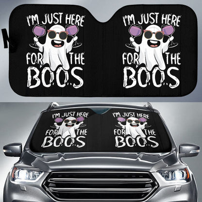 I'm Just Here For The Boos Funny Gift Car Auto Sun Shades