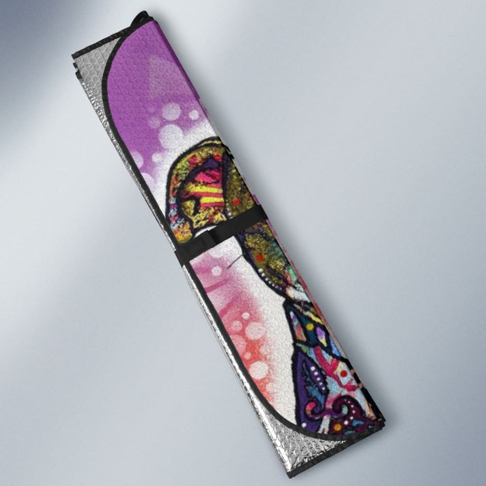 Amazing Gift Ideas Colorful Pitbull Print Car Auto Sun Shades