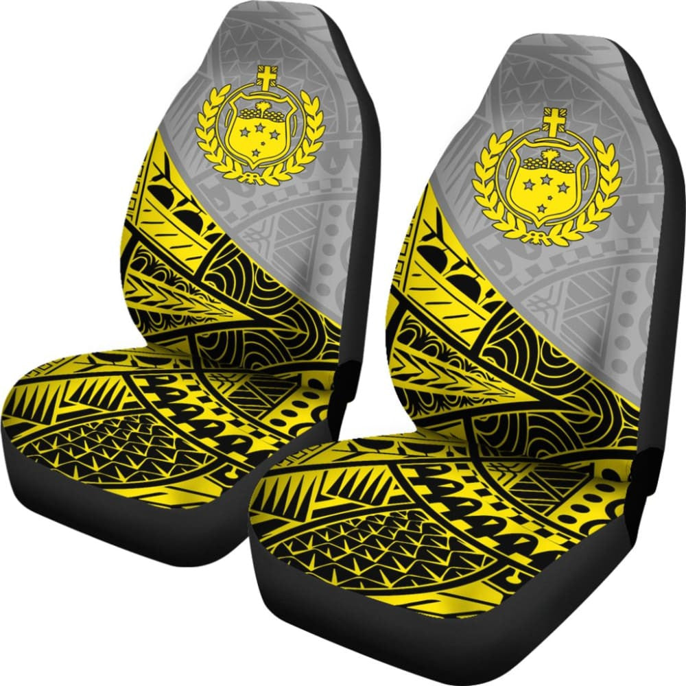 Polynesian Tattoo Samoan Tribal Car Seat Covers