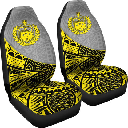 Polynesian Tattoo Samoan Tribal Car Seat Covers