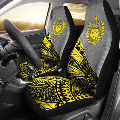 Polynesian Tattoo Samoan Tribal Car Seat Covers