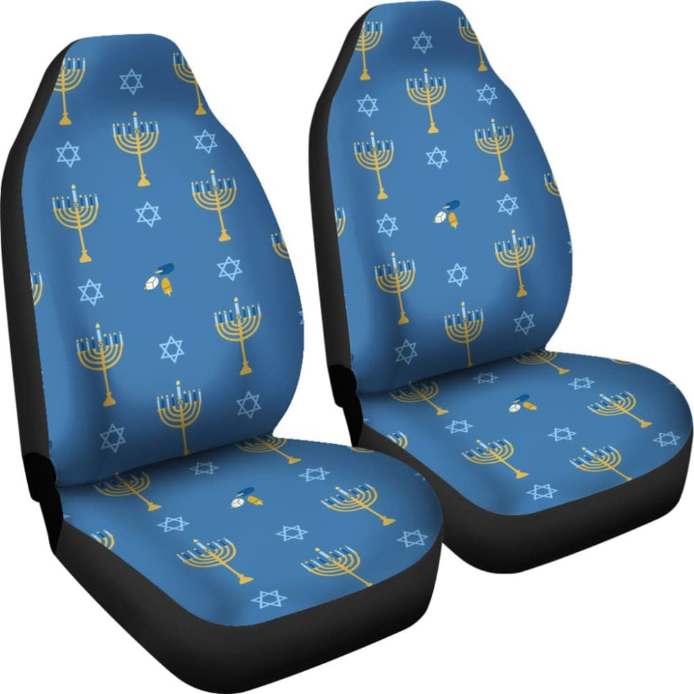 Pattern Print Hanukkah Car Seat Covers