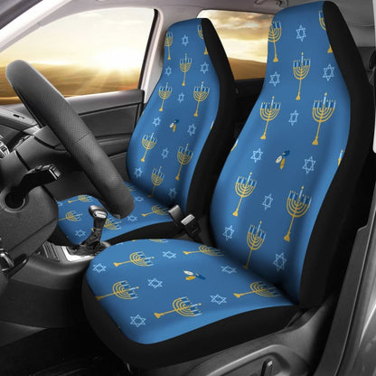 Pattern Print Hanukkah Car Seat Covers