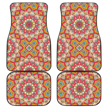 Colorful Mandala Star Print Car Floor Mats