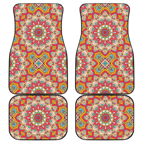 Colorful Mandala Star Print Car Floor Mats