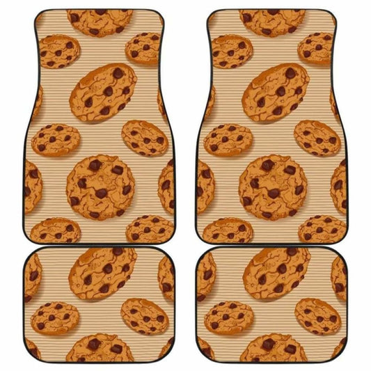 Cookie Pattern Front And Back Car Mats