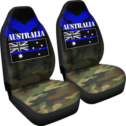 Australia Flag Car Seat Covers The Thin Blue Line