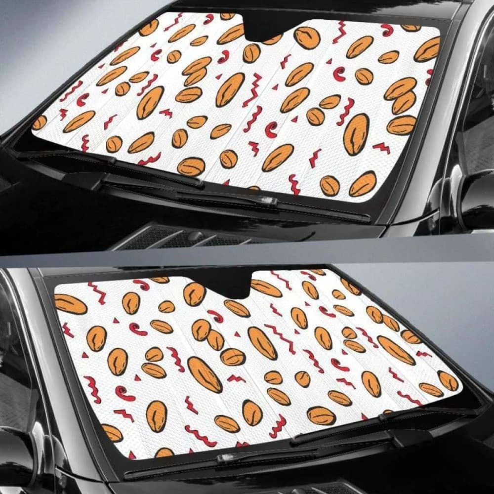 Peanuts Pattern Background Car Auto Sun Shades