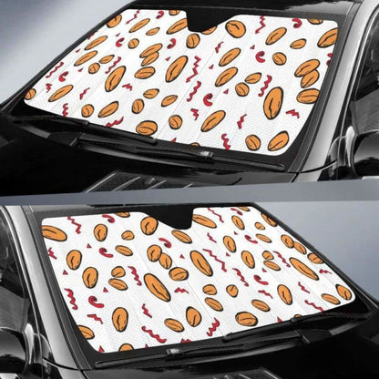 Peanuts Pattern Background Car Auto Sun Shades