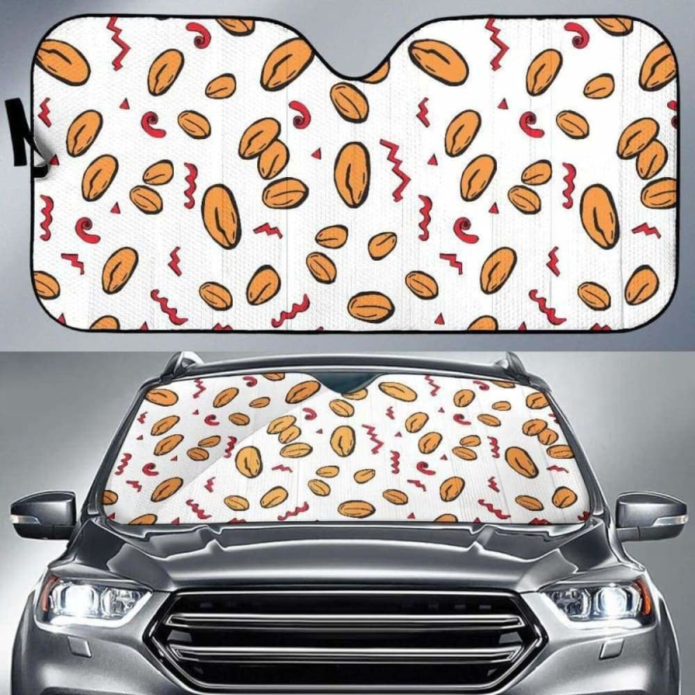 Peanuts Pattern Background Car Auto Sun Shades