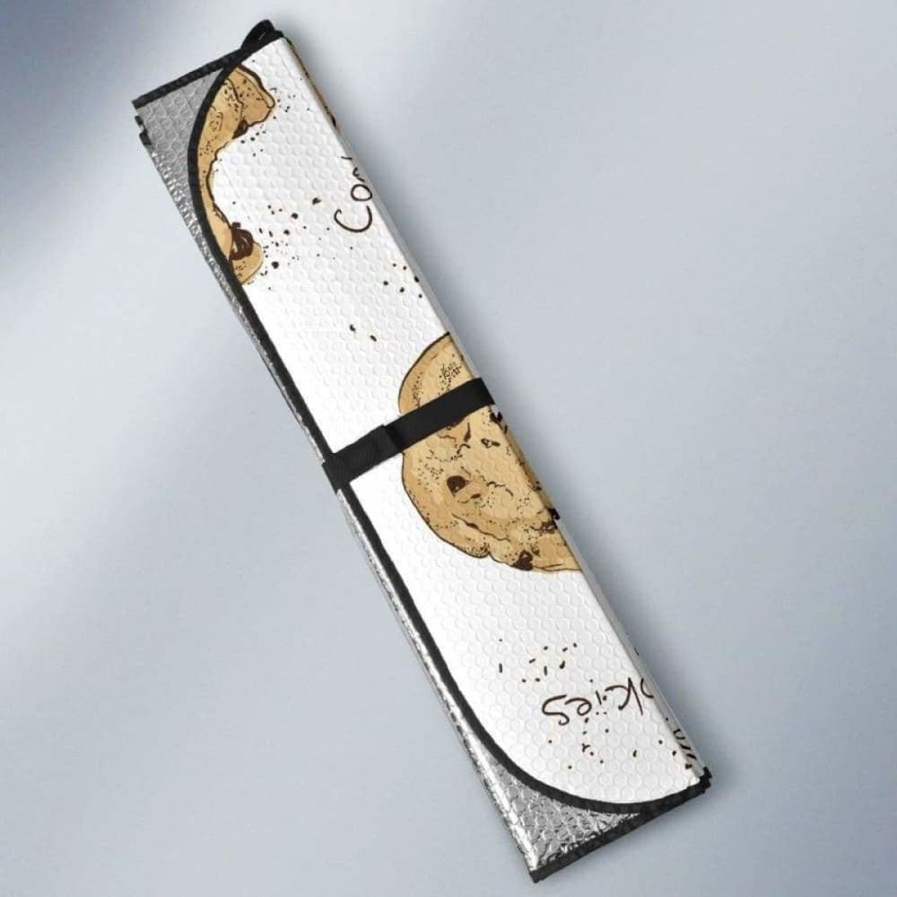 Sketch Style Cookie Pattern Car Auto Sun Shades