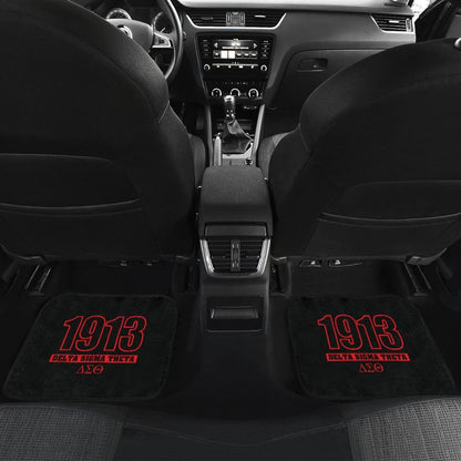 Red Delta Sigma Theta Black Themed Car Floor Mats