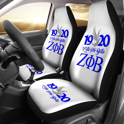 Zeta Phi Beta Custom Car Decoration Car Seat Covers