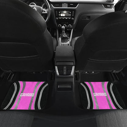 Pink Black Camaro White Letter Car Floor Mats