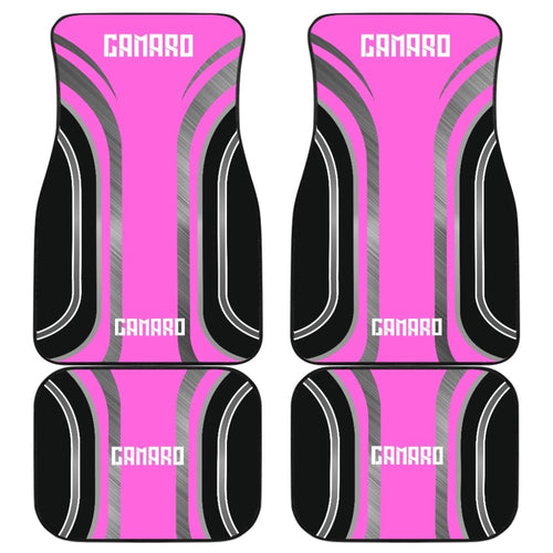 Pink Black Camaro White Letter Car Floor Mats