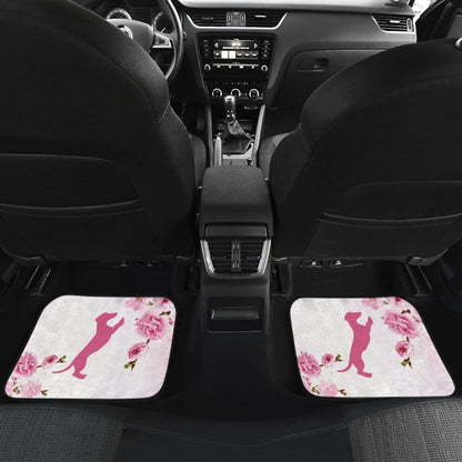 Pink Dachshund And Floral For Flower And Dog Lovers Car Floor Mats