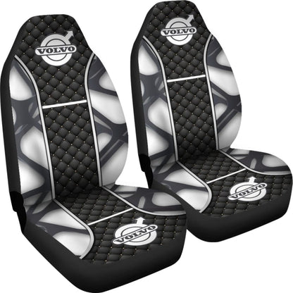 Amazing Volvo Black And White Themed Printed Car Seat Covers