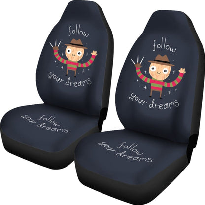 Freddy Krueger Always Follow Your Dreams Car Seat Covers