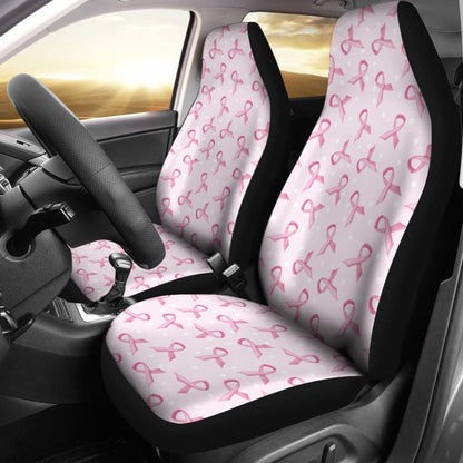 Car Seat Covers Pink Ribbon For Breast Cancer Awareness