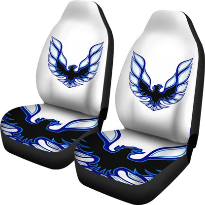 Pontiac Firebird White Themed Car Seat Covers Custom