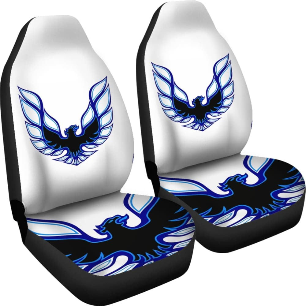 Pontiac Firebird White Themed Car Seat Covers Custom