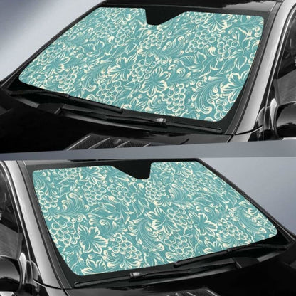 Classic Hand Drawn Grape Pattern Car Auto Sun Shades