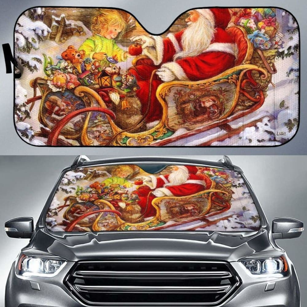 Vintage Santa Christmas Sun Shade Amazing Best Gift Ideas