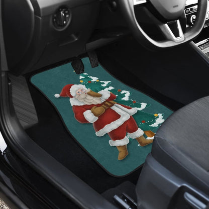 Christmas Santa Claus Custom Car Accessories Car Floor Mats