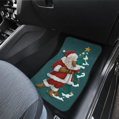 Christmas Santa Claus Custom Car Accessories Car Floor Mats