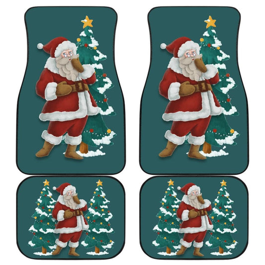 Christmas Santa Claus Custom Car Accessories Car Floor Mats