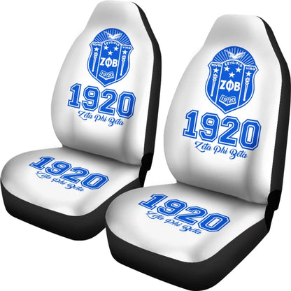 Zeta Phi Beta Custom Car Interior Decor Car Seat Covers