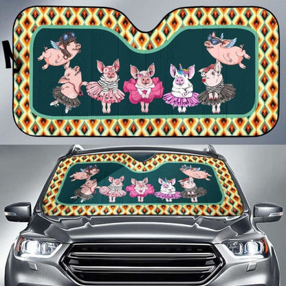Auto Sun Shades - Pig